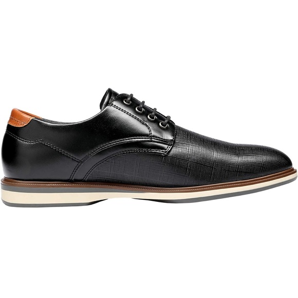 Classy Bruno Marc black and brown Oxford dress shoes men business casual - Picture 4 of 13